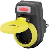 Goobay Prise de courant pour usage extérieur - Noir
