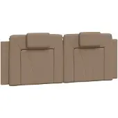 vidaXL Coussin de tête de lit "Viana" Cappuccino-Brun 120 cm Similicuir