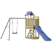 vidaXL Aire de jeux d'extérieur bois de pin imprégné