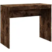 vidaXL Bureau chêne fumé 90x40x72 cm bois composite