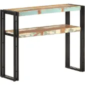vidaXL Table console 90x30x75 cm Bois de récupération massif