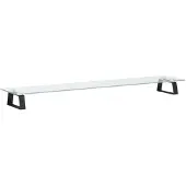 vidaXL Support d'écran noir 100x20x8 cm verre trempé et métal