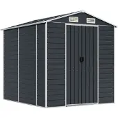 vidaXL Abri de jardin anthracite 191x215x198 cm Acier galvanisé