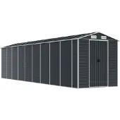 vidaXL Abri de jardin anthracite 191x810x198 cm Acier galvanisé