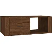 vidaXL Table basse marron imitation chêne 100x50,5x35 cm Bois composite