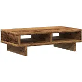 vidaXL Support d'écran imitation vieux bois 50x27x15 cm Matériau dérivé du bois