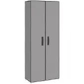 vidaXL Armoire à chaussures Gris 60x30x166 cm Tissu
