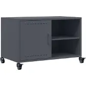 vidaXL Armoire TV anthracite 68x39x43,5 cm Acier