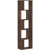 vidaXL Bibliothèque 5 niveaux chêne marron bois ingénierie