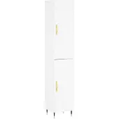 vidaXL Highboard blanc 34,5x34x180 cm Bois composite