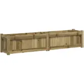 vidaXL Jardinière 150x31x31 cm bois de pin imprégné