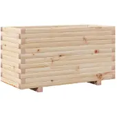 vidaXL Jardinière 90x40x49,5 cm bois de pin massif