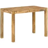 vidaXL Table de salle à manger 110x55x76 cm en bois massif de manguier