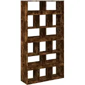vidaXL Bibliothèque chêne fumé 100x33x187,5 cm bois d'ingénierie