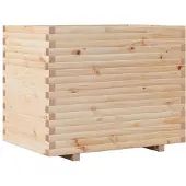 vidaXL Jardinière 90x60x72,5 cm bois de pin massif