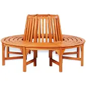vidaXL Banc d'arbre Ø 160 cm bois