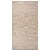 vidaXL Tapis à tissage plat d'extérieur 80x150 cm Rayures brunes