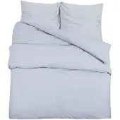 vidaXL Ensemble de literie Gris 155x220 cm coton