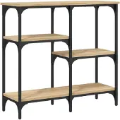 vidaXL Table console Chêne Sonoma 80x29x75 cm Bois d'ingénierie