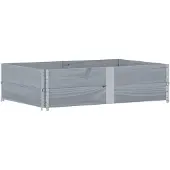 vidaXL Jardinière gris 150x100 cm bois de pin massif