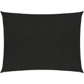 vidaXL Voile d'ombrage 160 g/m² Noir 5x6 m PEHD