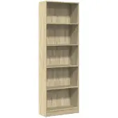 vidaXL Bibliothèque chêne sonoma 60x24x176 cm bois d'ingénierie