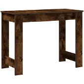 vidaXL Bureau chêne fumé 100x45x75 cm bois composite