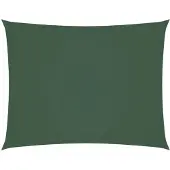 vidaXL Voile de parasol tissu oxford rectangulaire 2x3 m vert foncé