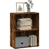 vidaXL Bibliothèque chêne fumé 60x30x77 cm bois d'ingénierie