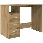 vidaXL Bureau, Artisan Oak, 102X76X50 Cm, Lumarko wood-based material !