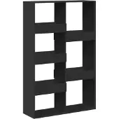 vidaXL Cloison de séparation noir 100x33x155,5 cm bois d'ingénierie