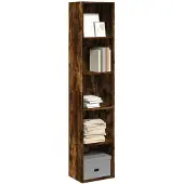 vidaXL Bibliothèque chêne fumé 40x30x189 cm bois d'ingénierie