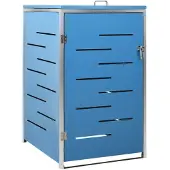 vidaXL Box pour poubelles pour 1 tonne 69x77,5x115 cm acier inoxydable