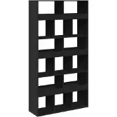 vidaXL Cloison de séparation noir 100x33x187,5 cm bois d'ingénierie