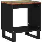 vidaXL Table basse 40x31x46 cm Vieux bois massif & bois composite