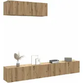 vidaXL Meubles TV muraux 3 pcs chêne artisanal 100x30x30 cm