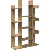 vidaXL Bibliothèque chêne artisanal 86x25,5x140 cm bois d'ingénierie