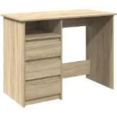 vidaXL Bureau Chêne Sonoma 102x50x75 cm Bois composite