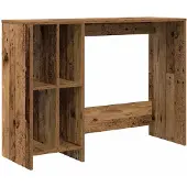 vidaXL Bureau aspect bois ancien 102,5x35x75 cm Bois composite