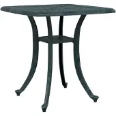 vidaXL Table de jardin vert 53x53x53 cm fonte d'aluminium