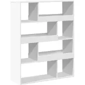 vidaXL Cloison de séparation blanc 100x33x125,5 cm bois d'ingénierie