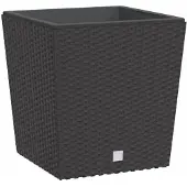 vidaXL Jardinière et intérieur amovible marron 21 /32 L rotin PP
