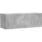 vidaXL Armoire murale gris béton 100x36,5x35 cm bois d'ingénierie