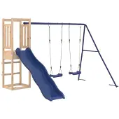 vidaXL Aire De Jeux D'extérieur Bois De Pin Massif