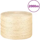 vidaXL Corde 100 % sisal 3 mm 2000 m