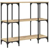 vidaXL Table console chêne sonoma 102x35x90 cm bois d'ingénierie