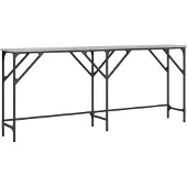 vidaXL Table console sonoma gris 180x29x75 cm bois d'ingénierie