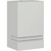 vidaXL Applique murale extérieure argentée acier inoxydable
