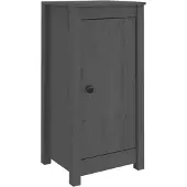 vidaXL Sideboards 2 pcs. Gris 39x35x80 cm Pin massif