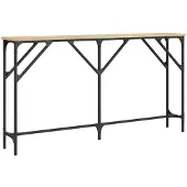 vidaXL Table console chêne sonoma 140x23x75 cm bois d'ingénierie